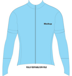 Long Sleeve Cycling Jersey Mockup