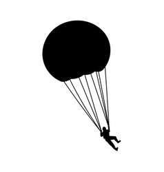 Parachute Skydiver Silhouette