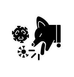 Kennel Cough Black Glyph Icon