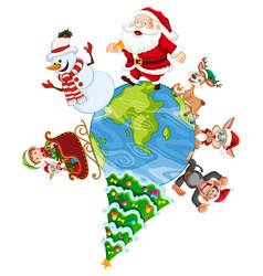 Santa And Friends Celebrate Christmas Globally