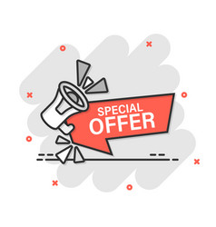 Limited Offer Label Icon In Comic Style Discount