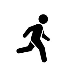 Running Person Or Runner Glyph Icon