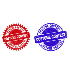 Costume Contest Round And Rosette Stamps