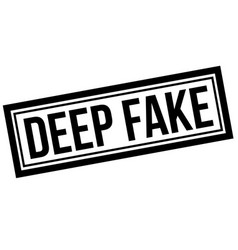 Deep Fake Black Stamp On White Background