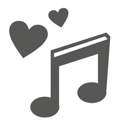 Hearts Music Note Icon