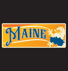 Maine French Province Old Travel Plate