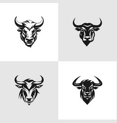 Set Of Logos With Buffalo Mozzarella Cheese