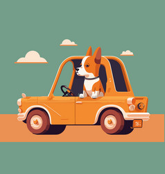 Dog Riding A Car