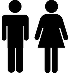 Male Female Symbols Toilet Sign Gender Icon