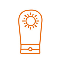 Suncream Line Style Icon Design