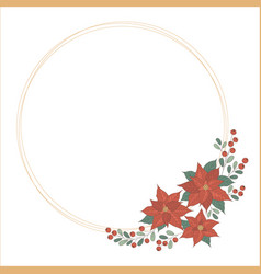 Flowers Branches And Berries Christmas Wreath