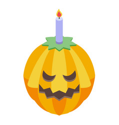 Holiday Pumpkin Icon Isometric Pumpkin