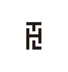 Letter T H And L Square Geometric Symbol Simple