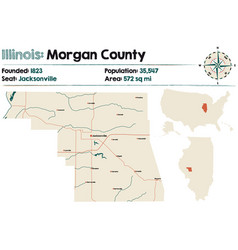 Map Of Morgan County In Illinois