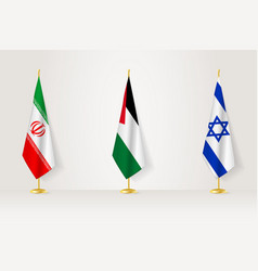 Political Gathering Of Governments Flags Iran