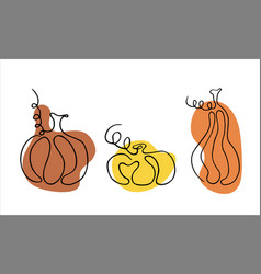 Pumpkin Line Art Autumn Harvest Thanksgiving