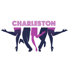 Charleston Dancer Brand Logo Image Isolated