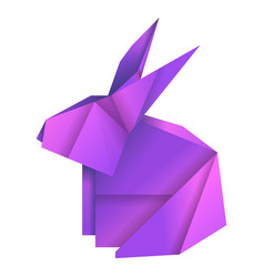 Origami Rabbit Purple