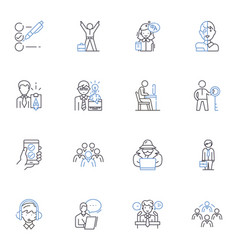 Executive Leadership Line Icons Collection