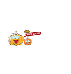 Funny Thanksgiving Day Horizontal Banner With