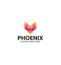 Logo Phoenix Gradient Colorful Style