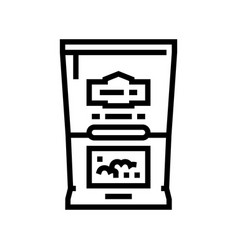 Flour Barley Line Icon