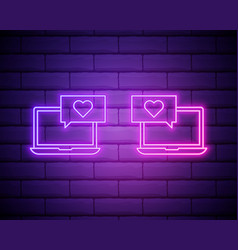 Realistic Isolated Neon Sign Sexting Logo