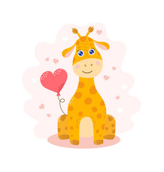 Cute Giraffe Girl Character