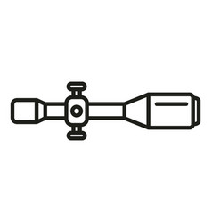 Telescopic Sight Icon Outline Rifle Scope