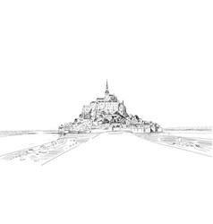 Mont Saint Michel France Urban Sketch