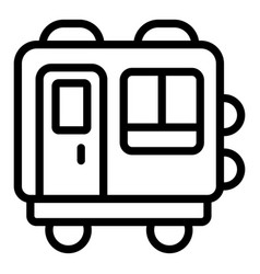 Rail Transport Freight Wagon Icon Outline