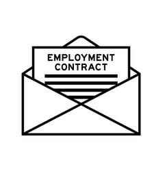 Envelope And Letter Sign With Word Employment