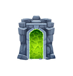 Fantasy Game Cartoon Magic Portal Door Or Gate