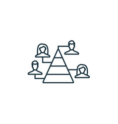 Organizational Structure Icon Monochrome Simple