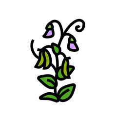 Pea Plant Healthy Color Icon