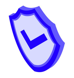 Quality Assurance Shield Icon Isometric Style