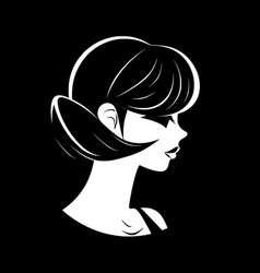 Fashion Girl - Minimalist And Flat Logo