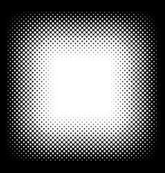 Halftone Square Frame In Dots Fade Gradient