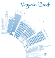 Outline Virginia Beach Skyline