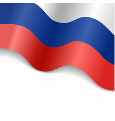 Russian Flag Wavy Abstract Background