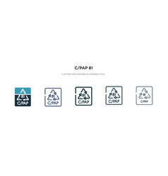 Cpap 81 Icon In Different Style Two Colored