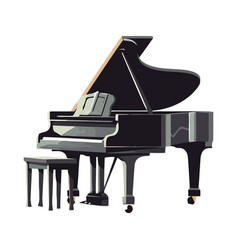 Grand Piano Silhouette Instrument Icon