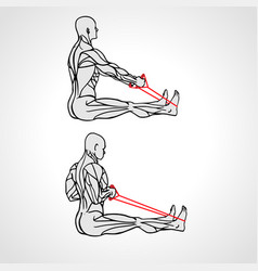 Resistance Band Upper Back Row Exercise