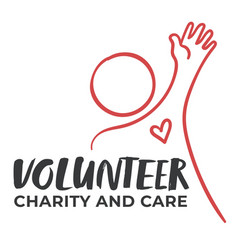 Volunteer Charity And Care Minimalist Emblem