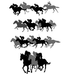 Horse Race Silhouettes - Artwork