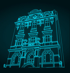 Victorian Building Facade Sketch