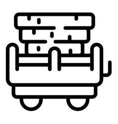 Commercial Goods Wagon Icon Outline