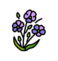 Linum Plant Food Color Icon