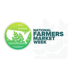 National Farmers Market Week Holiday Concept