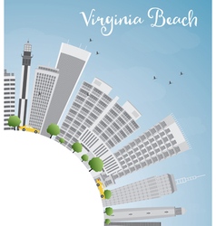 Virginia Beach Skyline With Gray Buildings